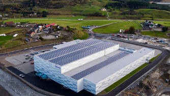 New innovative distribution centre generates and stores energy